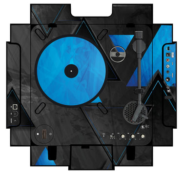 Numark PT 01 incl. Sides Skin Metallic Bermuda Blue